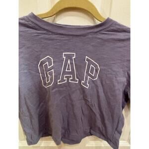 Gap Cropped Lavender Tee Teen Size Small
